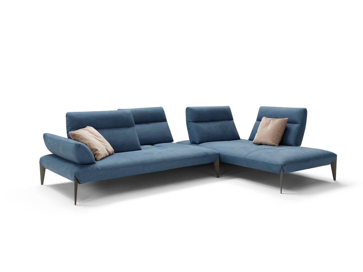 Caveoso fabric corner sofa